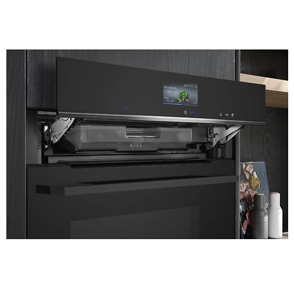 SIEMENS - Four Intégrable Combi Vapeur 71l 60cm A+ Pyrolyse Noir - HR776G3B1 - large