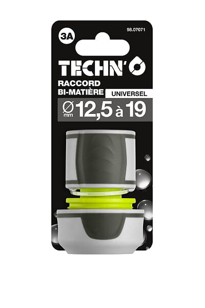 TECHNO - Raccord universel - Bi-matière - 12,5-19mm - large