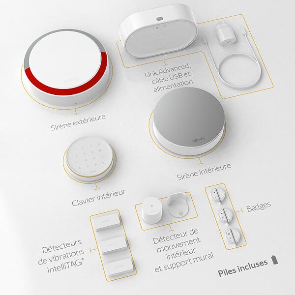 SOMFY - Somfy 1875255 - Système d'alarme connecté Home Alarm Advanced Plus - large