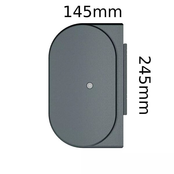 INTERSUN - Store banne coffre intégral CELESTE 5,00x3,00 M (Manuelle - Gris anthracite structuré RAL7016ST - Écru 250g/m²) - large
