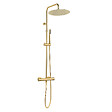 ESSEBAGNO - Delice II colonne de douche thermostatique or brossé avec corps froid - vignette
