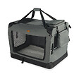 VOUNOT - Sac transport pliable chien chat caisse cage portable 60x44x44cm gris - vignette