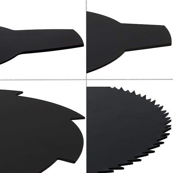 GT GARDEN - Lot de 4 lames pour débroussailleuse et multifonction 4 en 1 - large