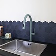 ESSEBAGNO - Portofino mitigeur évier à douchette extractible gris vert - vignette