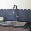 ESSEBAGNO - Portofino mitigeur évier à douchette extractible gris gun métal - vignette