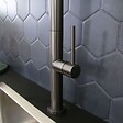 ESSEBAGNO - Portofino mitigeur évier à douchette extractible gris gun métal - vignette