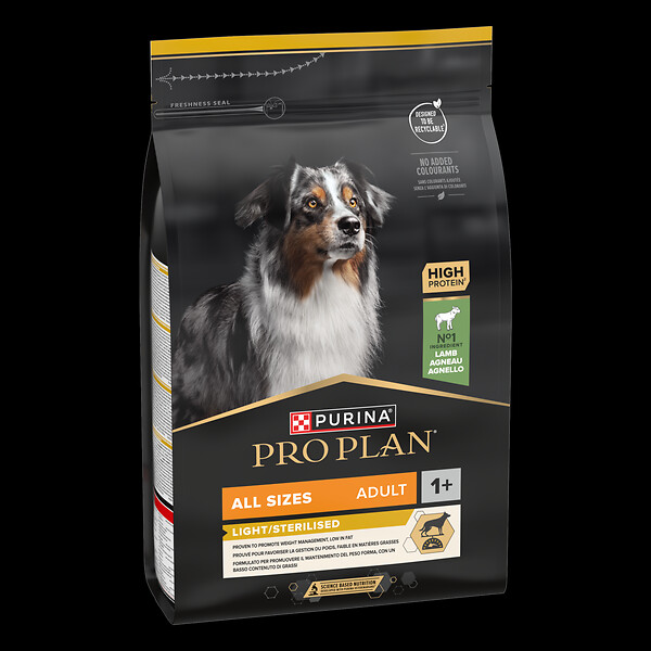 PROPLAN - Croquettes chien light stérilisé - Agneau - PRO PLAN - 3 kg - large