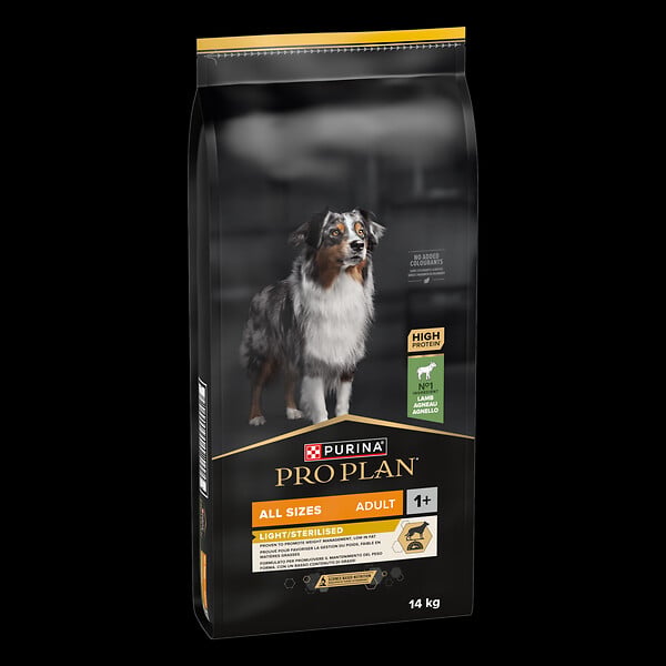 PROPLAN - Aliment chien adulte Light/Sterilised Agneau 14kg - large