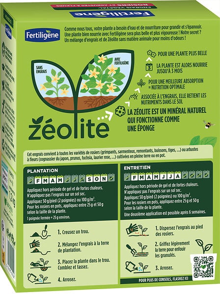 FERTILIGEN - FERTILIGENE Engrais Végétal Rosiers et Arbustes à Fleurs UAB 1,2 kg - large
