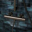 ESSEBAGNO - Luisa mitigeur douche thermostatique gris gun métal - vignette
