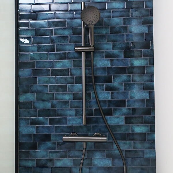 ESSEBAGNO - Luisa mitigeur douche thermostatique gris gun métal - large