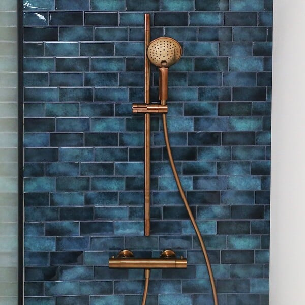 ESSEBAGNO - Luisa mitigeur douche thermostatique cuivre brossé - large