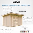 TIMBELA - Abri de Jardin Qualité Premium 9m² - L412xL279cm - Kit tout compris avec sol, tuiles bitumineuses, set de peinture-Construction de Panneaux LP Smartside- Cabane de Jardin Timbela M904A REDWOOD RED - vignette