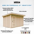 TIMBELA - Abri de Jardin Qualité Premium 9m² - L412xL279cm - Kit tout compris avec sol, tuiles bitumineuses, set de peinture-Construction de Panneaux LP Smartside- Cabane de Jardin Timbela M904 HARVEST HONEY - vignette
