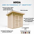 TIMBELA - Abri de Jardin Qualité Premium 3m² - L161xL294cm - Kit tout compris avec sol, tuiles bitumineuses, set de peinture-Construction de Panneaux LP Smartside- Cabane de Jardin Timbela M901A TUNDRA GREY - vignette