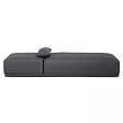 OVIALA - Bain de soleil avec coussin inclinable 5 positions gris - Havana - vignette