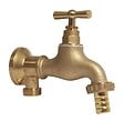 SOMATHERM FOR YOU - Robinet arrosage orientable 15/21-20/27 laiton brut + Applique murale sans écrou - vignette