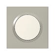 LEGRAND - Plaque carrée Dooxie 1 poste - Thermoplastique - Plume - vignette
