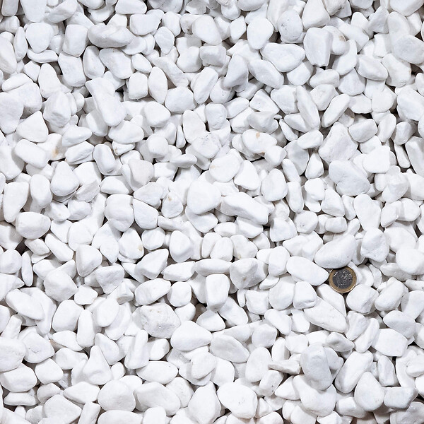 RO'MA NATURE - Galet Blanc Pur 16-25 mm - Lot de 15 sacs de 20 kg (4,5 m²) - large