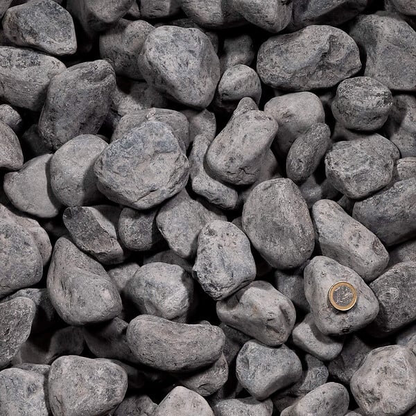 RO'MA NATURE - Galet Noir / Gris Ebano 40-60 mm - Lot de 20 sacs de 20 kg (4 m²) - large
