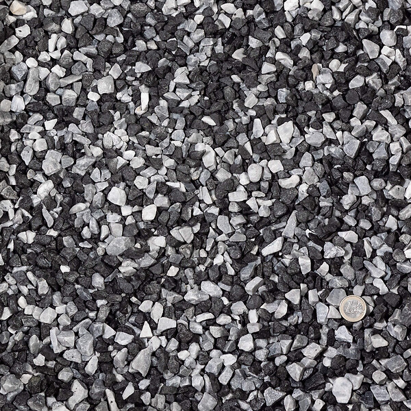 RO'MA NATURE - Gravier Zèbre 8-16 mm - Lot de 30 sacs de 20 kg (12 m²) - large