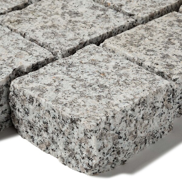 RO'MA NATURE - Pavé Granit Gris 10x10x5 cm (vendu au m² - 76 pavés/m²) - large