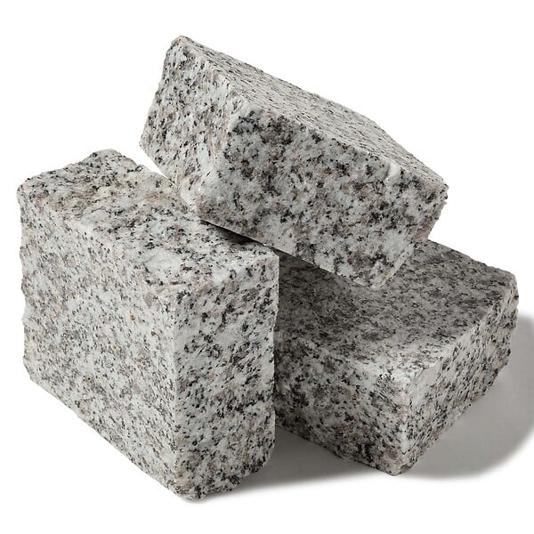 RO'MA NATURE - Pavé Granit Gris 10x10x5 cm (vendu au m² - 76 pavés/m²) - large