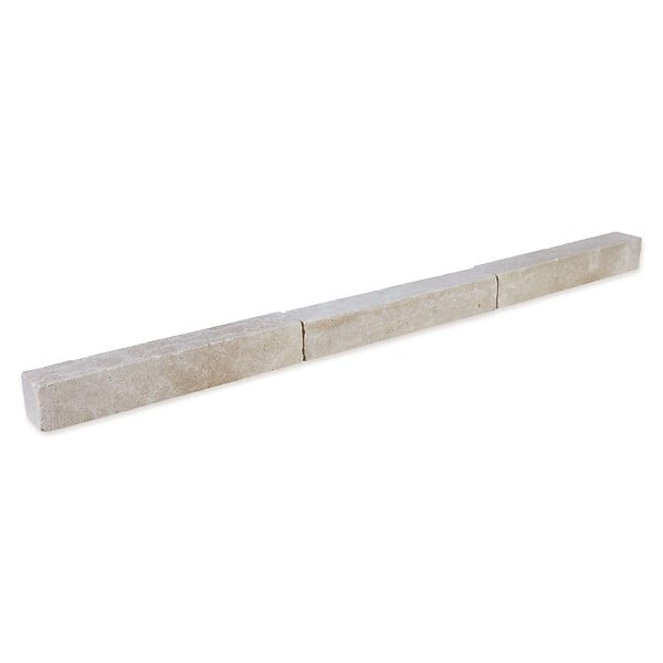 RO'MA NATURE - Bordure de jardin Pierre d'Egypte Beige 50x8x8 cm (lot de 40 bordures soit 20 mètres) - large