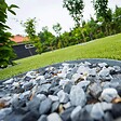 RO'MA NATURE - Bordure de jardin rouleau Plastique Recyclé Gris 25 m x14x0,7 cm (lot de 3 rouleaux soit 75 mètres) - vignette