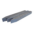 RO'MA NATURE - Piquet pour bordure Plastique Recyclé Gris 40x4x4 cm (lot de 50 piquets) - vignette