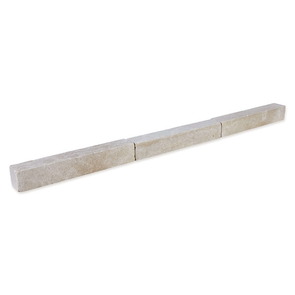 RO'MA NATURE - Bordure de jardin Pierre d'Egypte Beige 50x8x8 cm (lot de 20 bordures soit 10 mètres) - large