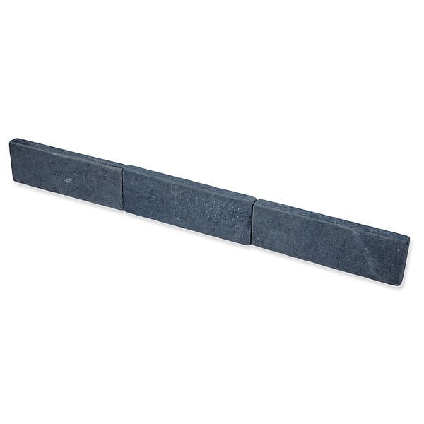 RO'MA NATURE - Bordure de jardin Ardoise Noire Vieillie 30x10x3 cm (lot de 45 bordures soit 13,5 mètres) - large