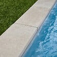 RO'MA NATURE - Margelle de piscine Pierre d'Egypte Beige 60x30x5 cm Bord Droit (à l'unité) - vignette