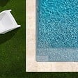 RO'MA NATURE - KIT COMPLET - Margelles pour piscine 6x3m en Travertin Beige Light (avec colle, joint, hydrofuge ...) - vignette