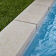 RO'MA NATURE - Margelle de piscine Pierre d'Egypte Beige 60x30x8 cm Bord Droit (à l'unité) - vignette