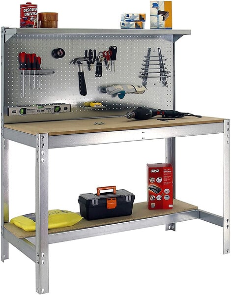 SIMON RACK - SimonRack - Kit Etabli 1440x1500x600mm Charge 600Kg -  SIMONWORK BT3 1500 GALVA/BOIS SIMONRACK - large