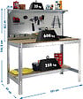 SIMON RACK - SimonRack - Kit Etabli 1440x1500x600mm Charge 600Kg -  SIMONWORK BT3 1500 GALVA/BOIS SIMONRACK - vignette