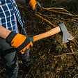 GT GARDEN - Hachette avec manche en bois - 800 grammes - vignette