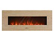 PURLINE - Cheminée électrique panoramique avec éclairage LED d'ambiance et panneau frontal en MDF - vignette