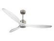 PURLINE - Ventilateur de plafond Réversible  Thermostat Dimmable Wifi Moteur à courant continu Toits en pente Télécommande Lumière à trois tons Hypersilence Mémoire - vignette