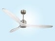PURLINE - Ventilateur de plafond Réversible  Thermostat Dimmable Wifi Moteur à courant continu Toits en pente Télécommande Lumière à trois tons Hypersilence Mémoire - vignette