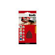 KWB - Lot de 5 triangles abrasifs de forme spéciale KWB - 136 x 96 mm - 93 mm - Grain 80-120-240 - vignette