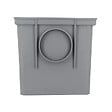 NICOLL - Regard d'interface Nicoll RIFT Télécom 25x25x25cm D10cm gris clair avec 2 bouchons réducteurs doubles - vignette