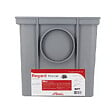 NICOLL - Regard d'interface Nicoll RIFT Télécom 25x25x25cm D10cm gris clair avec 2 bouchons réducteurs doubles - vignette