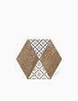 COMPTOIR DU CERAME - CARRELAGE HEXA MIXTE BOIS-COULEURS EN GRES CERAME - 22.5X25.9 - MK2305101 - vignette