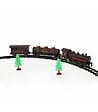 FEERIC LIGHTS & CHRISTMAS - Accessoires pour Village de Noël Coffret 17 pièces Train avec locomotive, wagons , rails et sapins - vignette