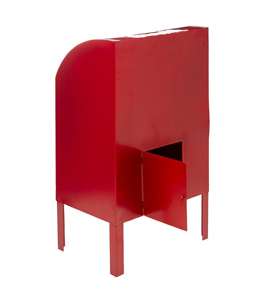 FEERIC LIGHTS & CHRISTMAS - Grande Boite aux Lettres Rouge en Métal H 80 cm - large