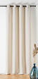 LINDER - Rideau imitation mouton Linder - Écru - 140x240cm - vignette