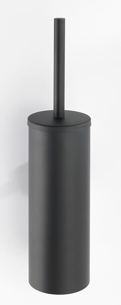 WENKO - Brosse WC fermée - Inox - Bosio Black - Noir - Mat - large