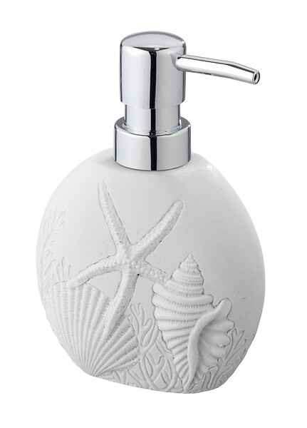 WENKO - Distributeur de savon polyrésine - Maloto - Blanc - 280 ml - large